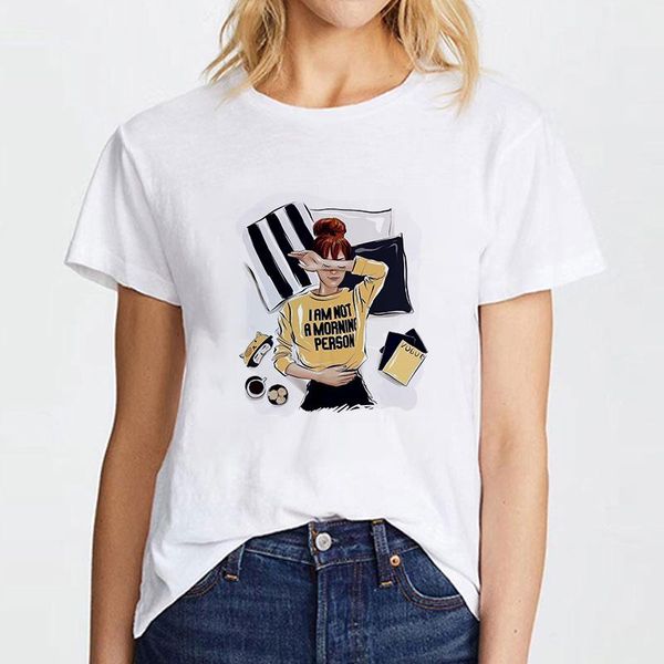 women's t-shirt i am no a morning person summer t-shirts women casual 90s t shirt fun graphic tshirt lady short sleeve female tee clot, White
women's t-shirt i am no a morning person summer t-shirts women casual 90s t shirt fun graphic tshirt lady short sleeve female tee clot, White