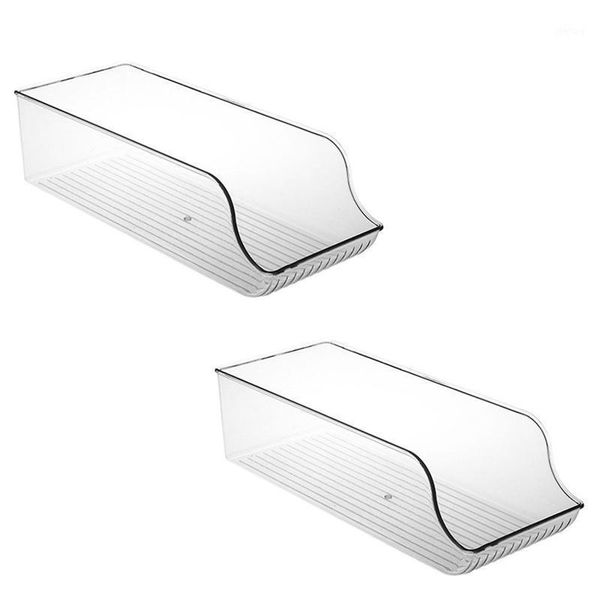 storage bottles & jars 2pcs transparent boxes beer containers refrigerator