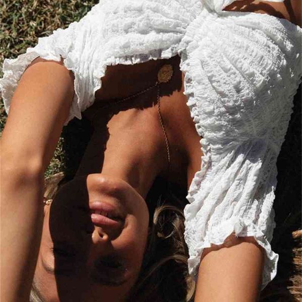 women's t-shirt 042313 off shoulder ruched tank female summer casual white elastic drawstring crop for women clothing 1bvr
women's t-shirt 042313 off shoulder ruched tank female summer casual white elastic drawstring crop for women clothing 1bvr