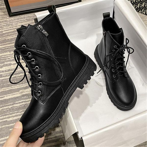 boots women 4cm high heels zipper students chunky combat platform ankle lady cowboy booties gothic flats shoes, Black
boots women 4cm high heels zipper students chunky combat platform ankle lady cowboy booties gothic flats shoes, Black