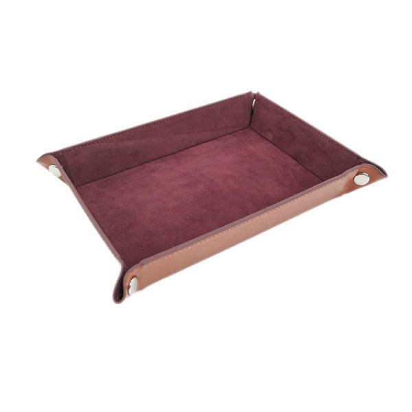 rectangle storage tray pu leather velvet folding dice table games key wallet coin kitchen & organization
rectangle storage tray pu leather velvet folding dice table games key wallet coin kitchen & organization