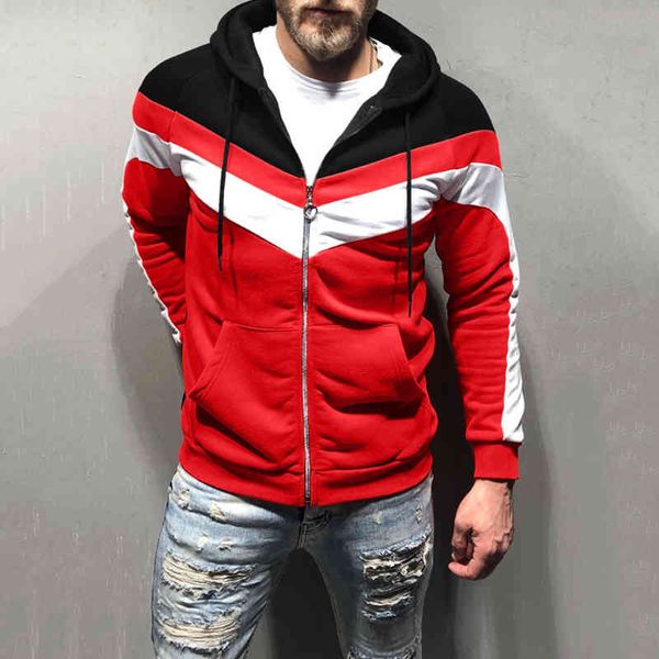 men's hoodies & sweatshirts ebaihui men winter matching color splice zipper drawstring hoodie long sleeves cardigan hooded 18779 1, Black
men's hoodies & sweatshirts ebaihui men winter matching color splice zipper drawstring hoodie long sleeves cardigan hooded 18779 1, Black