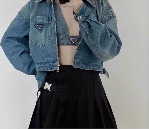 women's denim jacket 2021 autumn new letter zipper short long-sleeved denim jacket, Black;brown
women's denim jacket 2021 autumn new letter zipper short long-sleeved denim jacket, Black;brown