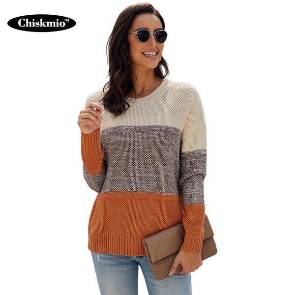 women's sweaters chiskmio o neck sweater women knitting pullover patchwork long sleeve knitted ladies office knitwear winter clothing, White;black
women's sweaters chiskmio o neck sweater women knitting pullover patchwork long sleeve knitted ladies office knitwear winter clothing, White;black