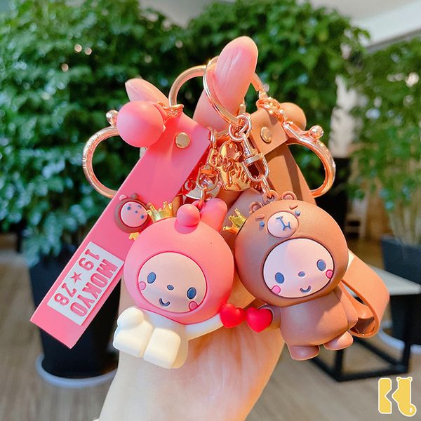 key chain cartoon genuine crown monkey ring creative fashion lovely bag pendant doll gift, Silver
key chain cartoon genuine crown monkey ring creative fashion lovely bag pendant doll gift, Silver
