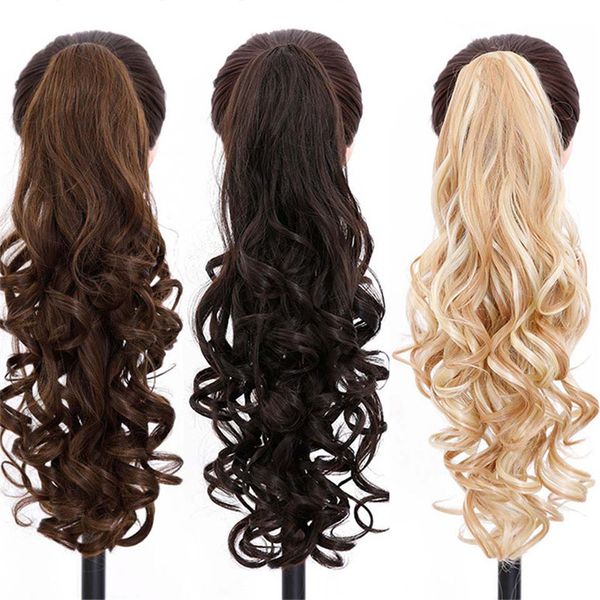 24 inches curly synthetic claw in ponytail exentions grip ponytails simulation human hair extensions bundles as-c06, Black
24 inches curly synthetic claw in ponytail exentions grip ponytails simulation human hair extensions bundles as-c06, Black