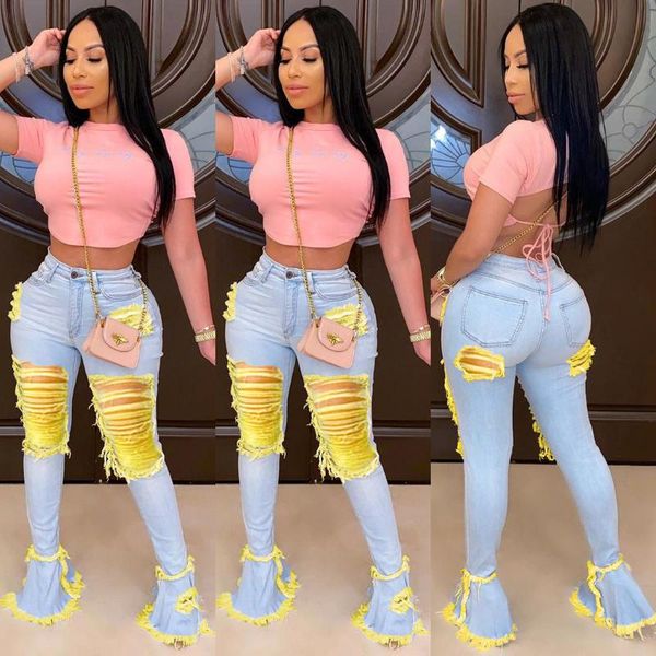 women jeans fashion washed ripped elastic skinny denim pants high street hip hop hole tassel lady flared women's, Blue
women jeans fashion washed ripped elastic skinny denim pants high street hip hop hole tassel lady flared women's, Blue