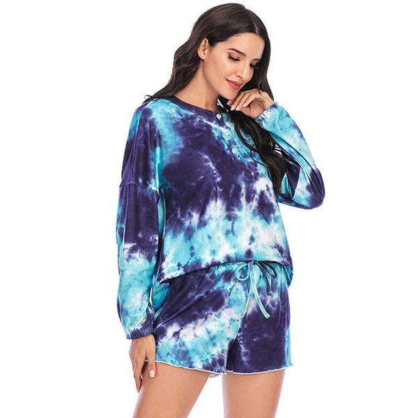 women's tracksuits liva girl ladies long sleeve tie-dye printed tracksuit o-neck shorts casual homewear set gradient two piece women, Gray
women's tracksuits liva girl ladies long sleeve tie-dye printed tracksuit o-neck shorts casual homewear set gradient two piece women, Gray