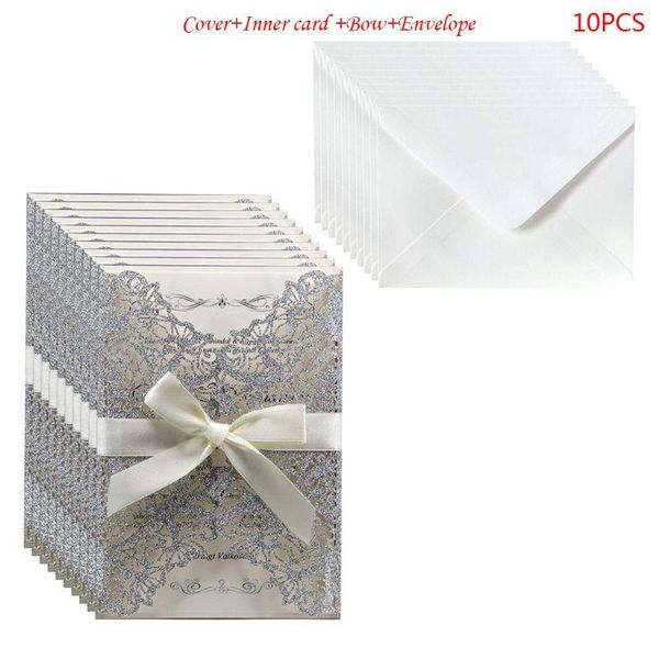 greeting cards 10pcs/set cut glitter lace wedding invitation with bow ribbon envelopes for bridal shower engagement birthday qx2e
greeting cards 10pcs/set cut glitter lace wedding invitation with bow ribbon envelopes for bridal shower engagement birthday qx2e