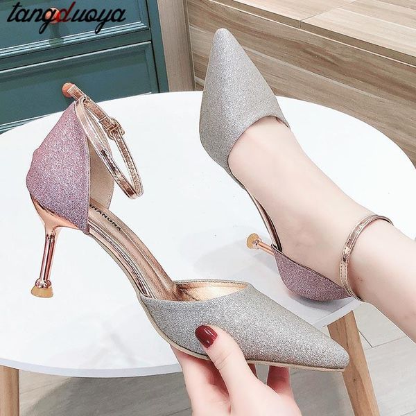 dress shoes women's high heels bling wedding 2021 ankle belt pump heel gradient, Black
dress shoes women's high heels bling wedding 2021 ankle belt pump heel gradient, Black