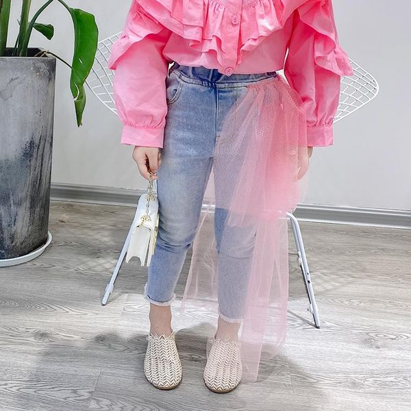jeans kids girls skinny long pants patchwork lace children clothes trousers for 3-9 years fashion denim in girl, Blue
jeans kids girls skinny long pants patchwork lace children clothes trousers for 3-9 years fashion denim in girl, Blue