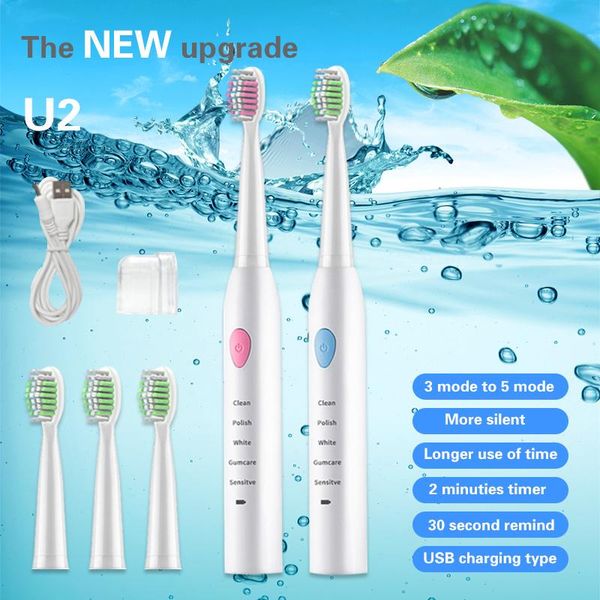 smart electric toothbrush rechargeable sonic children oral hygiene dental care brush 5