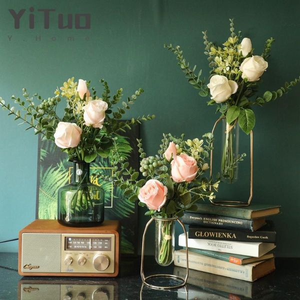 decorative flowers & wreaths yituo simulation flower rose bouquet home decoration wedding yc1052
decorative flowers & wreaths yituo simulation flower rose bouquet home decoration wedding yc1052
