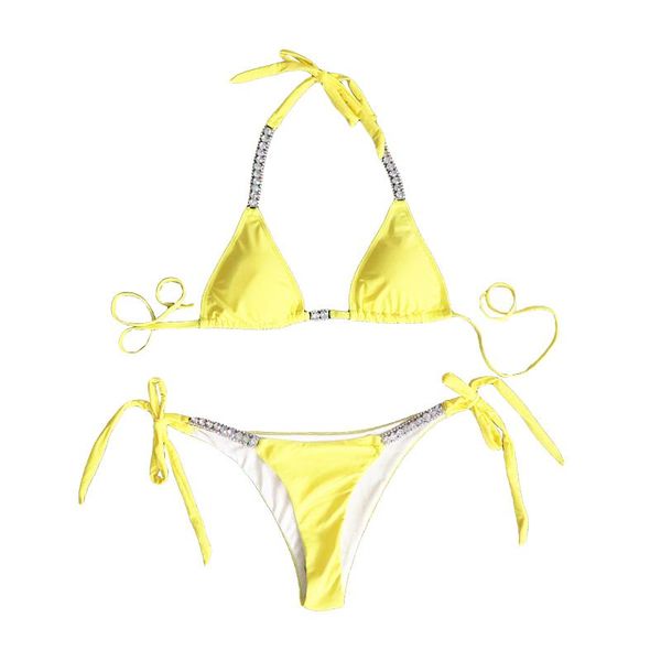 women's swimwear quanss luxury rhinestone two piece swimsuit women 2021 string bikini set beach wear lingerie female bathing suit, White;black
women's swimwear quanss luxury rhinestone two piece swimsuit women 2021 string bikini set beach wear lingerie female bathing suit, White;black