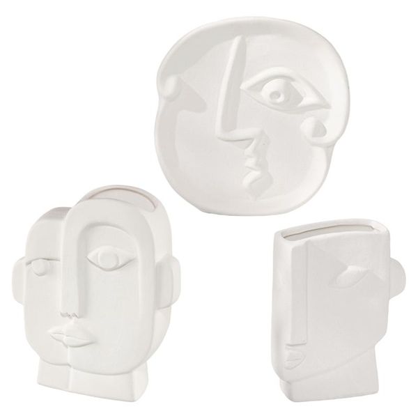 vases abstract human face vase dried flower simulation ceramic living room home decor head arts floar pots statue ornaments
vases abstract human face vase dried flower simulation ceramic living room home decor head arts floar pots statue ornaments