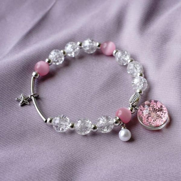 charm bracelets temperament girlfriends popcorn multicolor crystal bracelet female niche design dry flower hand string, Golden;silver
charm bracelets temperament girlfriends popcorn multicolor crystal bracelet female niche design dry flower hand string, Golden;silver