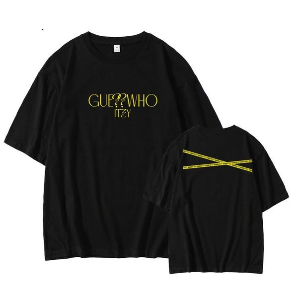 women's t-shirt kpop itzy who same printing o neck dropped shoulder sleeve t shirt summer fashion loose, White
women's t-shirt kpop itzy who same printing o neck dropped shoulder sleeve t shirt summer fashion loose, White