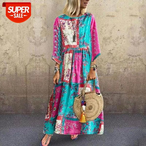 boho style fashion women casual loose floral printed long maxi dress summer beach holiday party vantage dresses plus size #nx0k, White;black
boho style fashion women casual loose floral printed long maxi dress summer beach holiday party vantage dresses plus size #nx0k, White;black