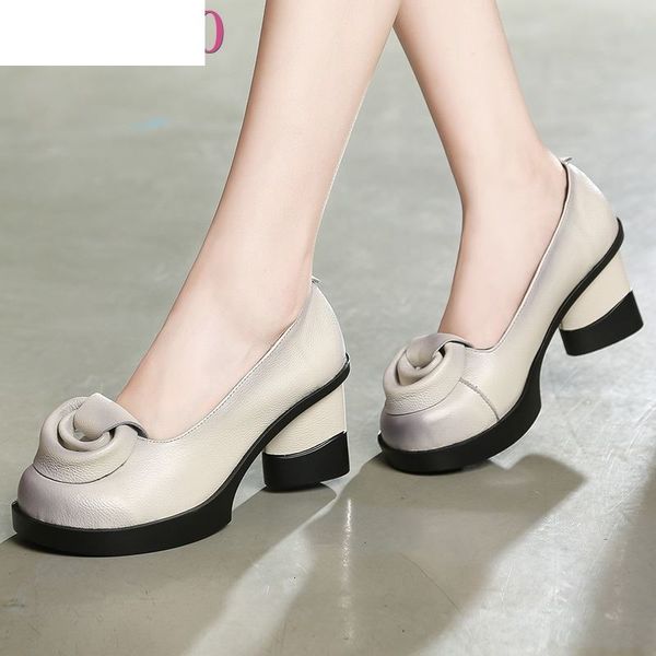 sandals spring women pumps retro lady 7cm high heels slip on flower handmade genuine leather shoes wg8j, Black
sandals spring women pumps retro lady 7cm high heels slip on flower handmade genuine leather shoes wg8j, Black