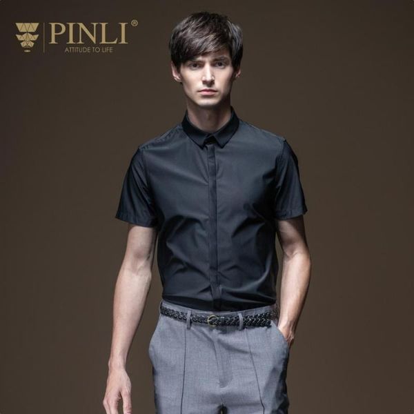 men's casual shirts pinli 2021 summer slim business classic solid color men short sleeve shirt nylon youth b202713318, White;black
men's casual shirts pinli 2021 summer slim business classic solid color men short sleeve shirt nylon youth b202713318, White;black