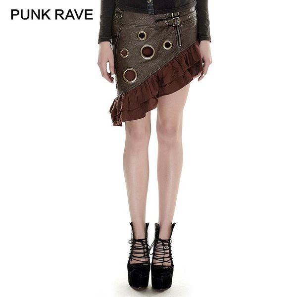 steampunk flounce kilt texture coarse-grain pu leather symmetrical skirt rock vintage knee length party women clothing skirts, Black
steampunk flounce kilt texture coarse-grain pu leather symmetrical skirt rock vintage knee length party women clothing skirts, Black