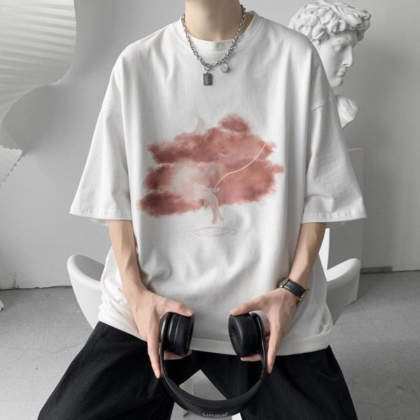 men's t-shirts summer short-sleeved t-shirt loose round neck bear print shirt japanese and korean style tide brand half-sleeved hip-hop, White;black
men's t-shirts summer short-sleeved t-shirt loose round neck bear print shirt japanese and korean style tide brand half-sleeved hip-hop, White;black