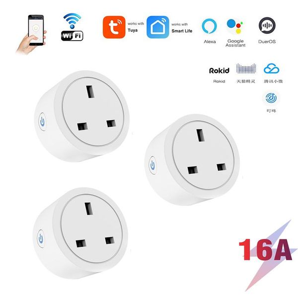 smart power plugs wifi home sockets 16a uk plug tuya life app work with alexa google smart-home automation
smart power plugs wifi home sockets 16a uk plug tuya life app work with alexa google smart-home automation