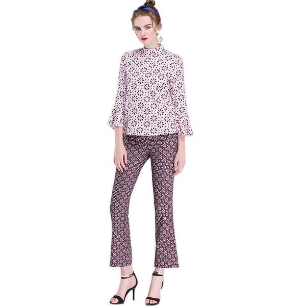 women's suits & blazers est design women elegant fashion casual printed 2 pieces pants set flare sleeve blouse trousers bohemian twin, White;black
women's suits & blazers est design women elegant fashion casual printed 2 pieces pants set flare sleeve blouse trousers bohemian twin, White;black