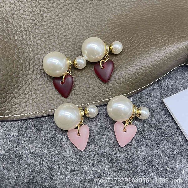 d home / di double-sided pearl earrings female love earrings minority design cool wind 2021 new, Golden
d home / di double-sided pearl earrings female love earrings minority design cool wind 2021 new, Golden