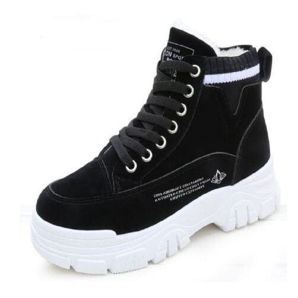 winter women's shoes plus velvet thick warm cotton shoes heel thick bottom new student high shoes women's shoe snow boots, Black
winter women's shoes plus velvet thick warm cotton shoes heel thick bottom new student high shoes women's shoe snow boots, Black