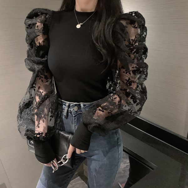 casual tshirts o neck long sleeve autumn vintage puff lace stitching t-shirt female cool slim women 012i 210420, White
casual tshirts o neck long sleeve autumn vintage puff lace stitching t-shirt female cool slim women 012i 210420, White