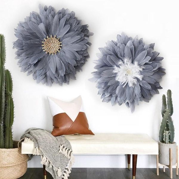 nordic style sofa background wall painting decoration decorative feather porch cover home objects & figurines
nordic style sofa background wall painting decoration decorative feather porch cover home objects & figurines