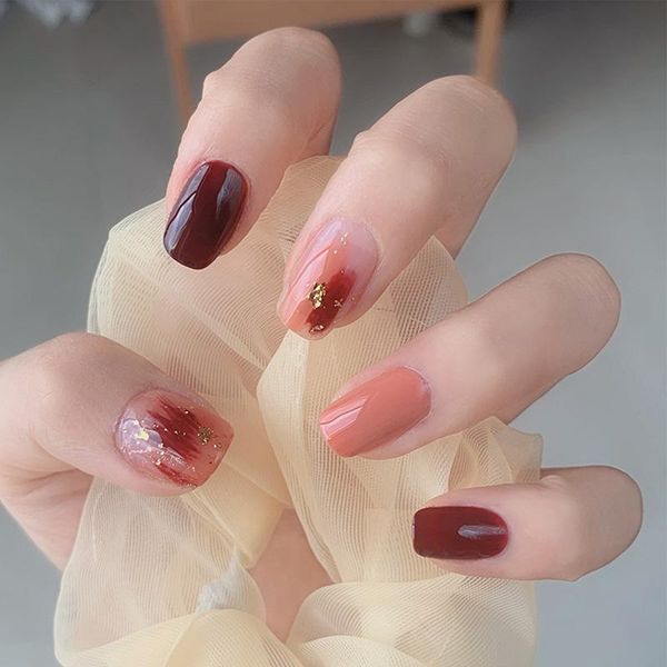 false nails short sets for women red graffiti wear nail art waterproof removable dw, Red;gold
false nails short sets for women red graffiti wear nail art waterproof removable dw, Red;gold