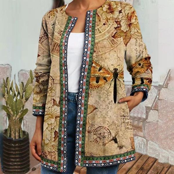 women's wool & blends women jacket butterflies print o neck autumn winter vintage loose crew cardigan coat female top, Black
women's wool & blends women jacket butterflies print o neck autumn winter vintage loose crew cardigan coat female top, Black