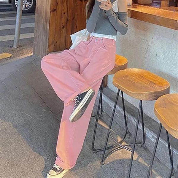 women's jeans spring fashion women pants wide lege denim vintage streetwear pink straight casual trousers jean femme, Blue
women's jeans spring fashion women pants wide lege denim vintage streetwear pink straight casual trousers jean femme, Blue