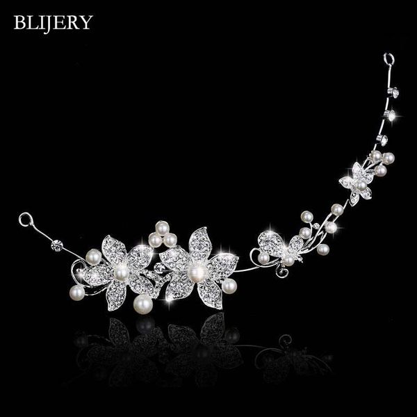 hair clips & barrettes blijery classic bridal accessories silver color simulated pearl crystal flower headband for women wedding jewelry, Golden;silver
hair clips & barrettes blijery classic bridal accessories silver color simulated pearl crystal flower headband for women wedding jewelry, Golden;silver