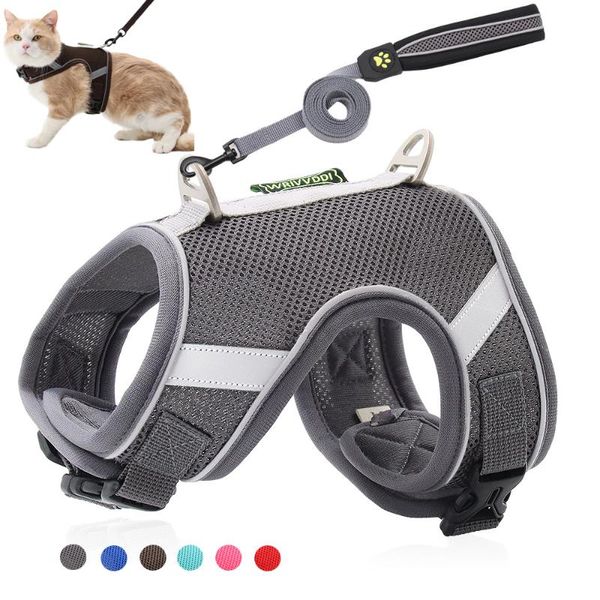 dog collars & leashes breathable mesh cat harness leash set reflective nylon puppy vest adjustable walking lead for small medium dogs cats
dog collars & leashes breathable mesh cat harness leash set reflective nylon puppy vest adjustable walking lead for small medium dogs cats