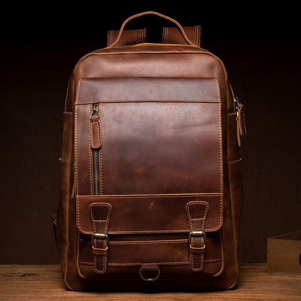 backpack crazy horse genuine leather men backpacks vintage real natural student large computer lapbag
backpack crazy horse genuine leather men backpacks vintage real natural student large computer lapbag