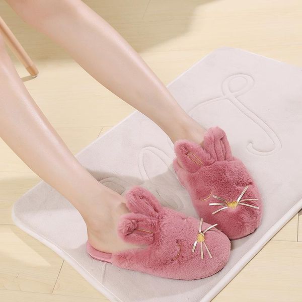 slippers 2021 plush winter warm home cotton women cute cartoon couple slides non-slip, Black
slippers 2021 plush winter warm home cotton women cute cartoon couple slides non-slip, Black
