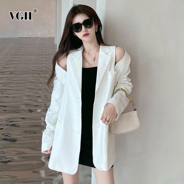 vgh office ladies hollow out off shoulder blazer for women notched long sleeves slim fit suit female spring fashion new 210421, White;black
vgh office ladies hollow out off shoulder blazer for women notched long sleeves slim fit suit female spring fashion new 210421, White;black
