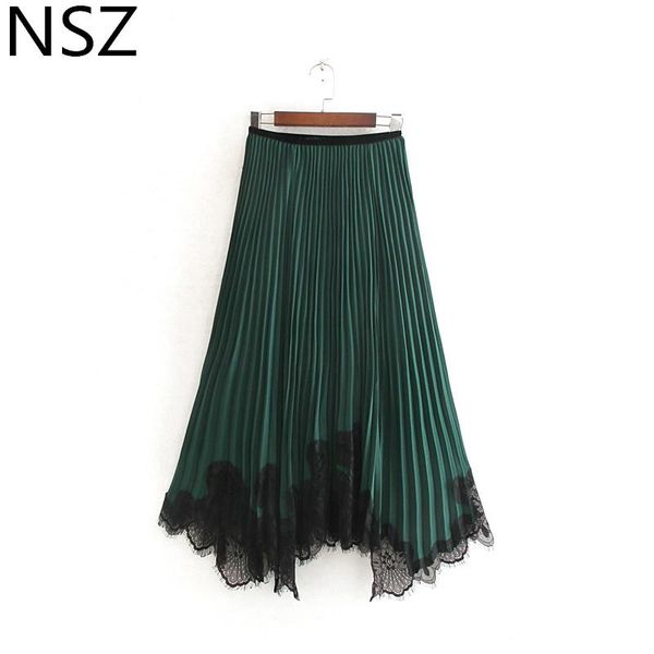 skirts nsz women velvet pleated skirt elegant lace hem midi high waist fashion asymmetry, Black
skirts nsz women velvet pleated skirt elegant lace hem midi high waist fashion asymmetry, Black