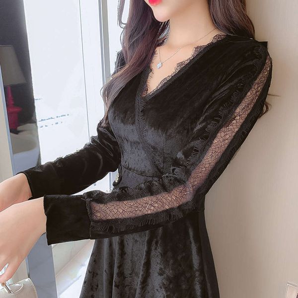 casual dresses dress golden velvet children's autumn winter clothes noble foreign age thin and small 1feo, Black;gray
casual dresses dress golden velvet children's autumn winter clothes noble foreign age thin and small 1feo, Black;gray