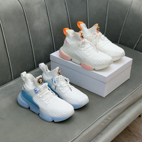 2021 v designer man casual shoes rubber crystal shoe sole knitted fabric breathable comfortable low-sneaker style blue orange size38-44, Black
2021 v designer man casual shoes rubber crystal shoe sole knitted fabric breathable comfortable low-sneaker style blue orange size38-44, Black