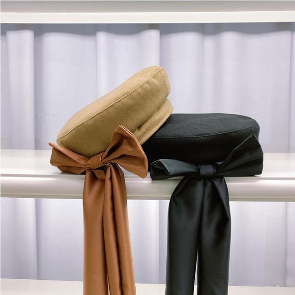 berets fashion hats for women spring autumn flat big bow ribbon woolen keep warm painter hat cap female beret, Blue;gray
berets fashion hats for women spring autumn flat big bow ribbon woolen keep warm painter hat cap female beret, Blue;gray