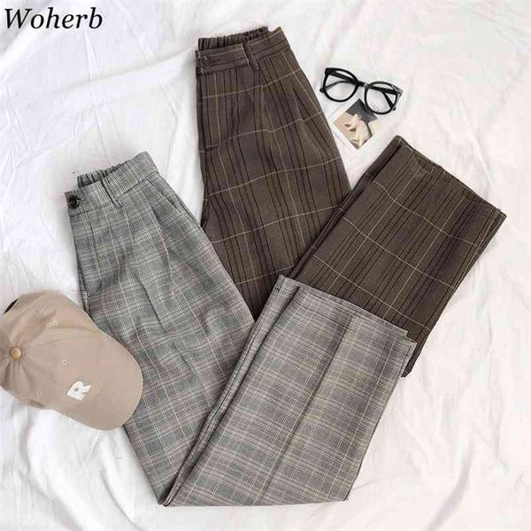 casual wide leg plaid pants women elastic high waist full length checkered loose straight trousers modis 210519, Black;white
casual wide leg plaid pants women elastic high waist full length checkered loose straight trousers modis 210519, Black;white
