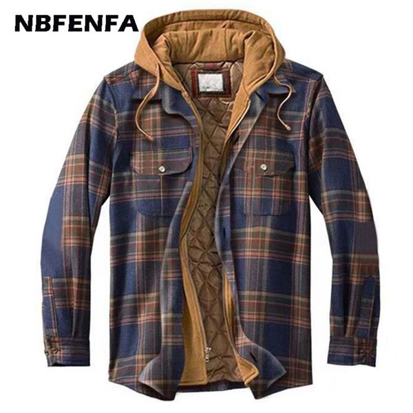 winter ets plaid coat male warm parkas hooded windbreaker outwear overall men clothing casual loose sport et lx077, Black;brown
winter ets plaid coat male warm parkas hooded windbreaker outwear overall men clothing casual loose sport et lx077, Black;brown
