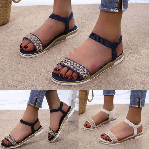 sandals women's fashion casual round toe shoes set foot comfortable flat soft and women chaussure femme, Black
sandals women's fashion casual round toe shoes set foot comfortable flat soft and women chaussure femme, Black
