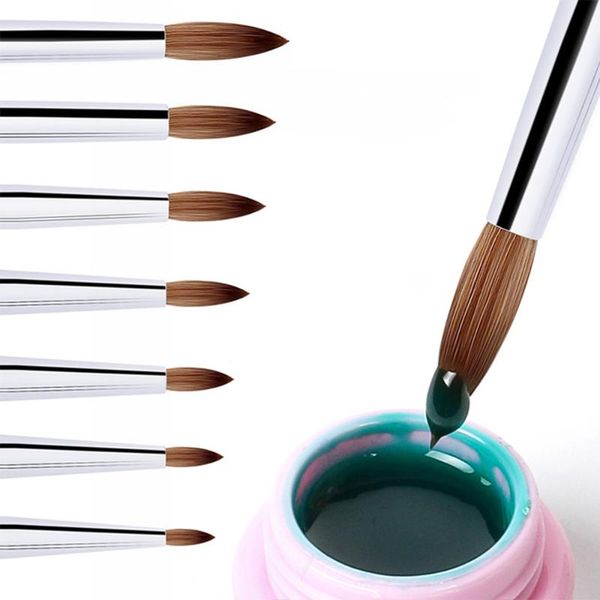 nail brushes 7 sizes acrylic brush for powder 100% nylon manicure nails round art with liquid glitter handle, Yellow
nail brushes 7 sizes acrylic brush for powder 100% nylon manicure nails round art with liquid glitter handle, Yellow