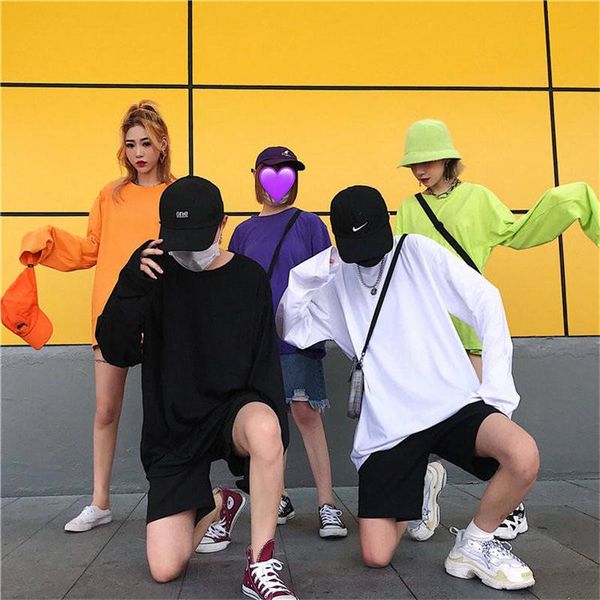 men's t-shirts high street tshirt streetwear men male women loose long sleeve harajuku spring fashion female sweatshirts cool tee, White;black
men's t-shirts high street tshirt streetwear men male women loose long sleeve harajuku spring fashion female sweatshirts cool tee, White;black