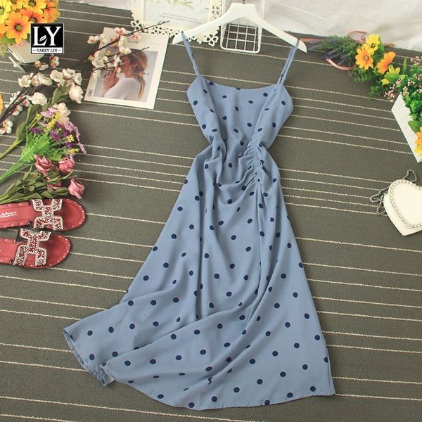 dresses new summer vintage polka dot spaghetti strap a line slash neck sleeveless high waist women dress, Black;gray
dresses new summer vintage polka dot spaghetti strap a line slash neck sleeveless high waist women dress, Black;gray